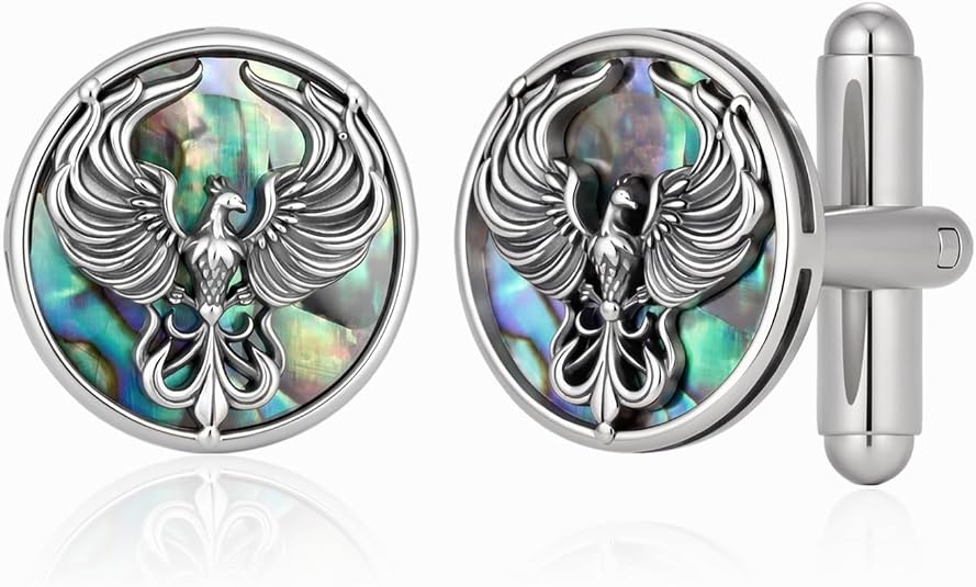 S925 Phoenix Cufflinks