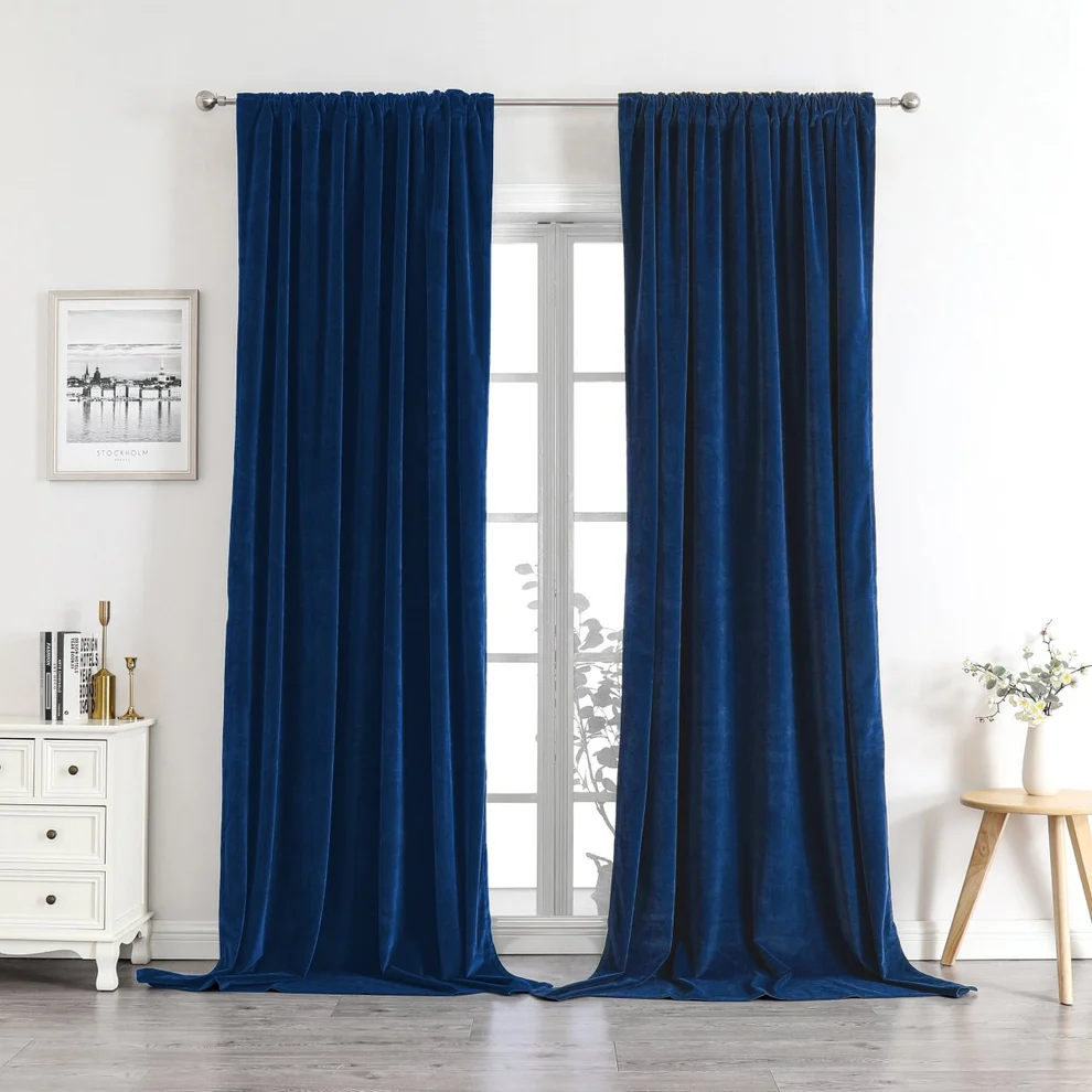 JoyDeco Blackout Bedroom Curtains