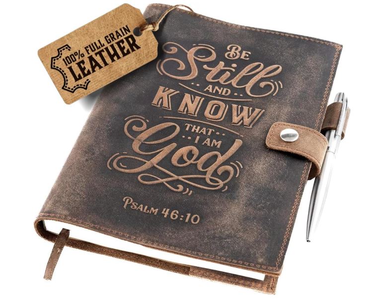 Moonster Floral Leather Journal