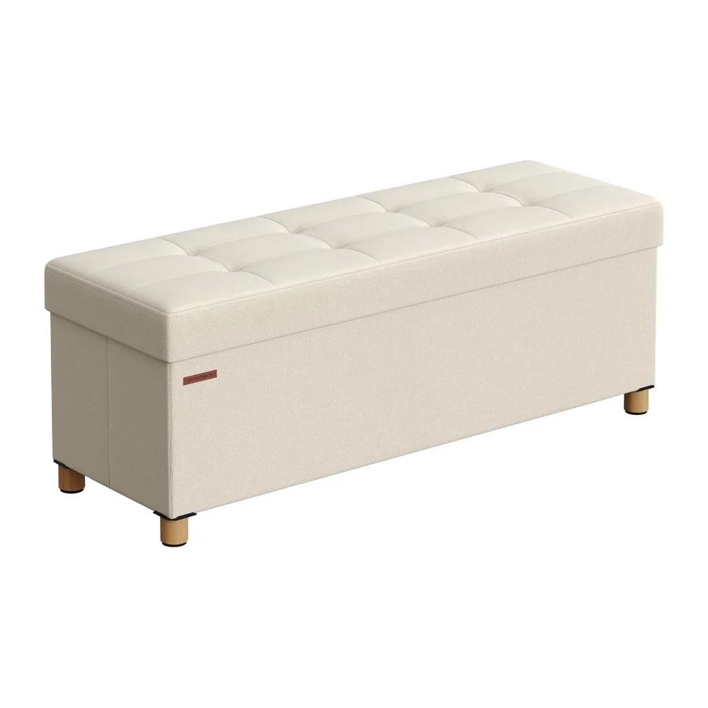SONGMICS Mazie Storage Ottoman