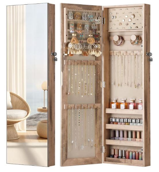 Mirror Jewelry Cabinet, Full Length Mirror,